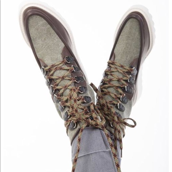 Free People Fallon Hiker Boot Green New NWT - Picture 7 of 8